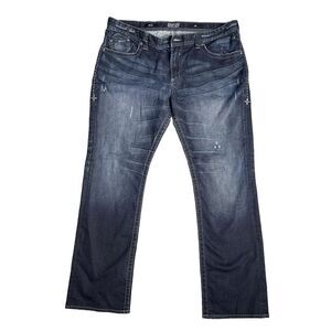 Vintage‎ Distressed Affliction Men's Denim Jean Ace Mateo 42x34 90s Y2K